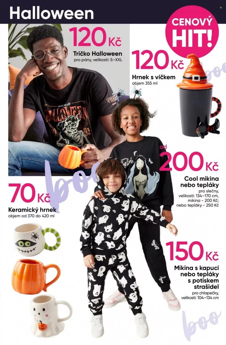 Halloweenská a podzimní nabídka v letácích obchodů