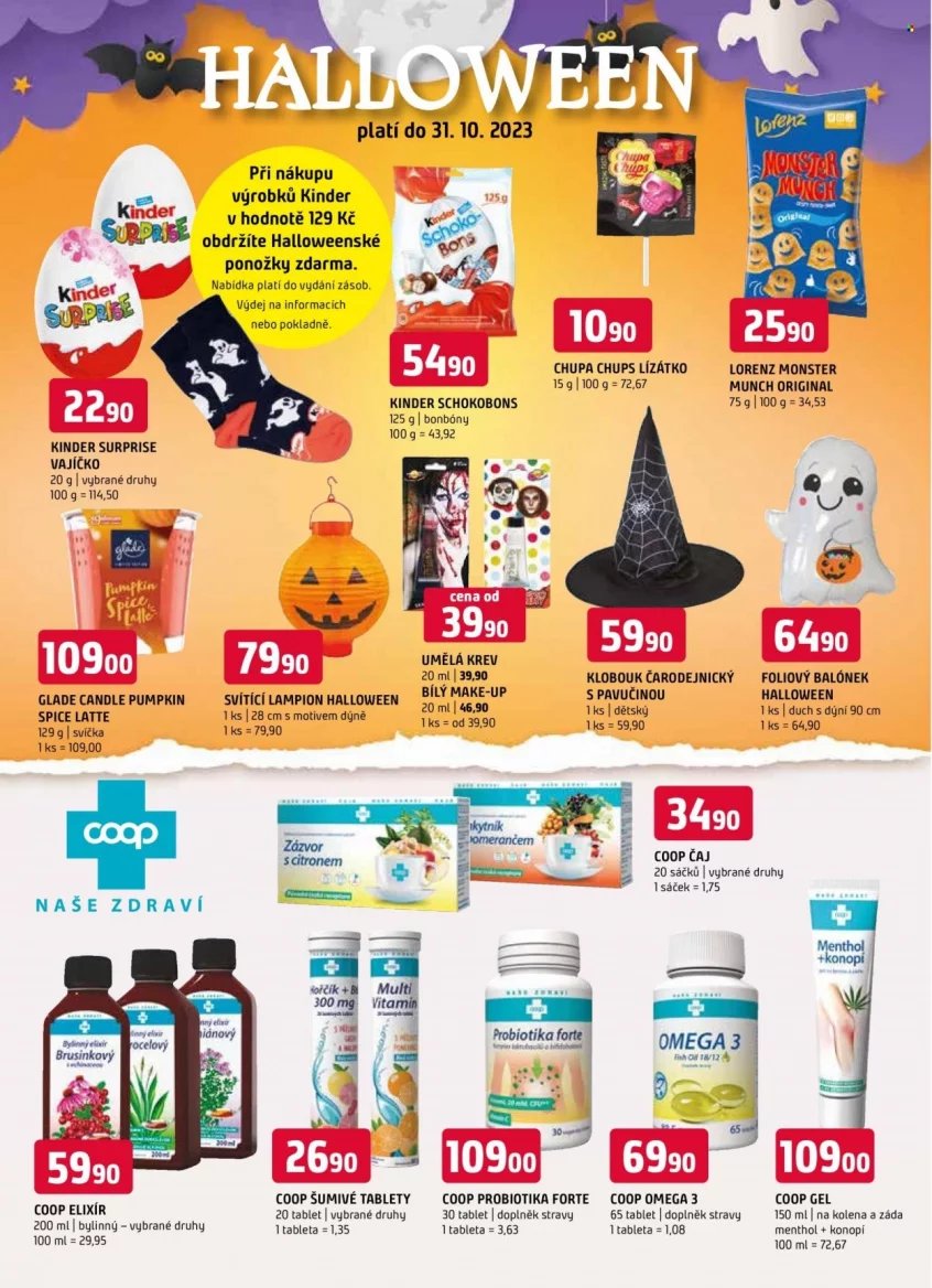 Halloweenská a podzimní nabídka v letácích obchodů