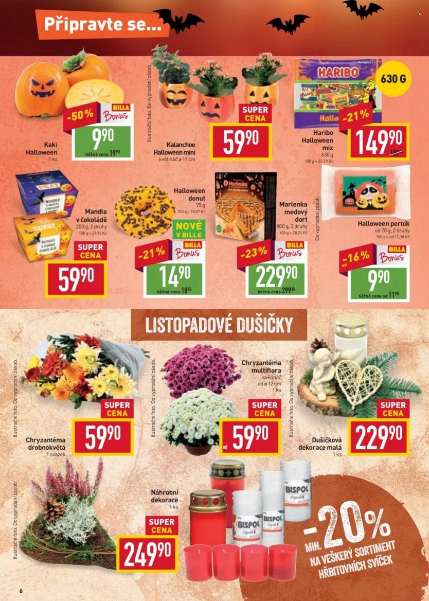 Halloweenská a podzimní nabídka v letácích obchodů