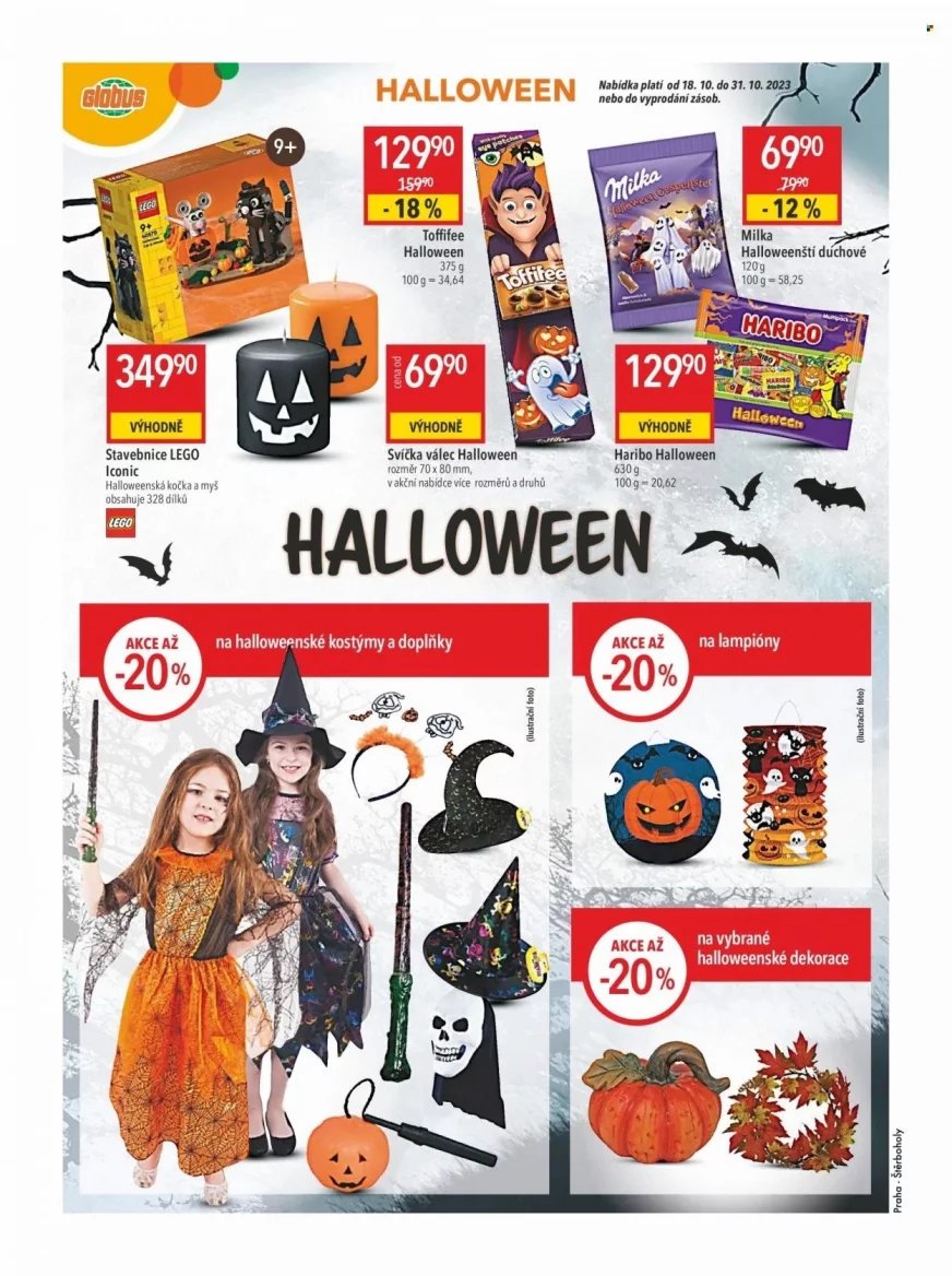 Halloweenská a podzimní nabídka v letácích obchodů