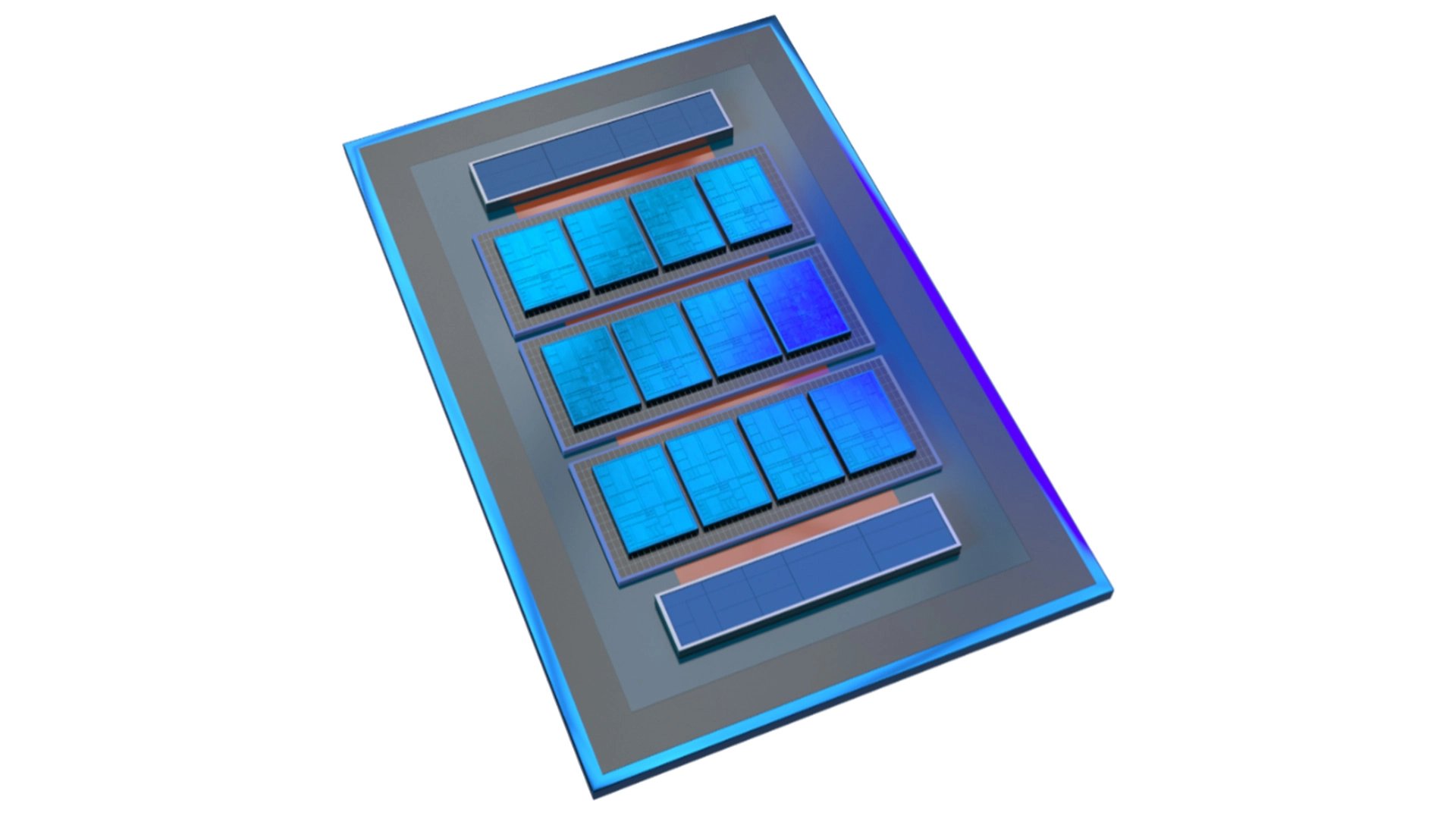 Xeon Clearwater Forest, procesor s 3D čipletovou cache od Intelu (ilustrace)