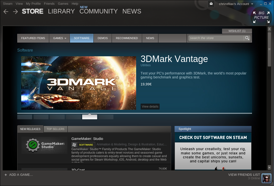 Žádná software pro Linux si zatím na Steamu nekoupíte.