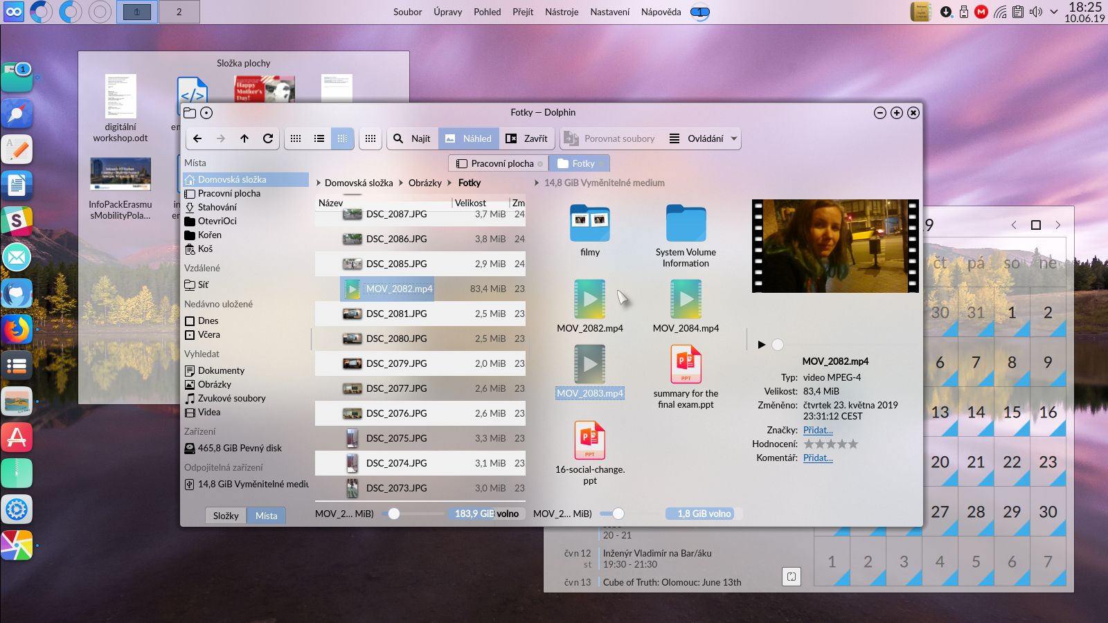 KDE neon | Plasma theme: Helium (desktop) & kvantum (aplikace) | kvantum theme: KvGlassWhite | ikony: Suru++25 | kurzor: Chameleon Pearl | font: Lato Medium | Latte Dock, globální nabídka (oznamování je vycentrované v očekávání nových notifikací v Plasmě 5.16) 

X1 Carbon + KDE neon + Helium + Kvantum = mocná chemie!