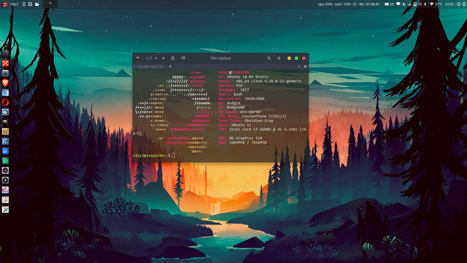 Ubuntu 18.04 Budgie