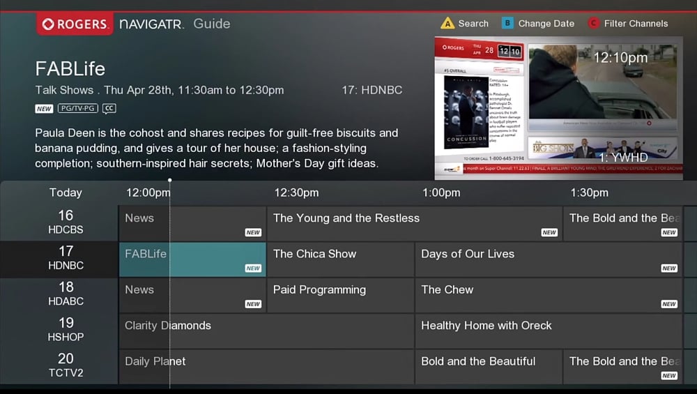 Programový průvodce a práce s PVR