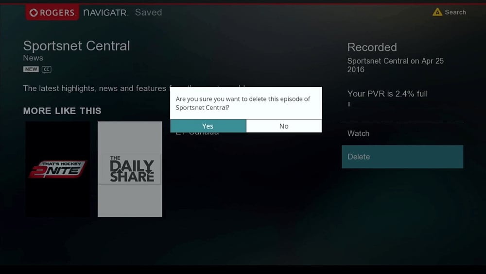 Programový průvodce a práce s PVR
