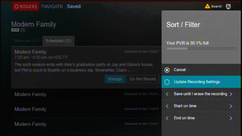 Programový průvodce a práce s PVR