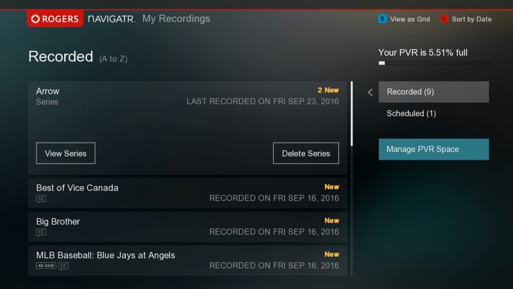 Programový průvodce a práce s PVR