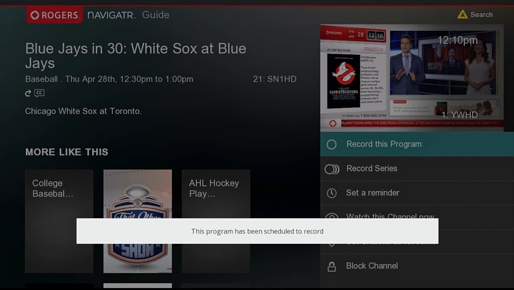 Programový průvodce a práce s PVR