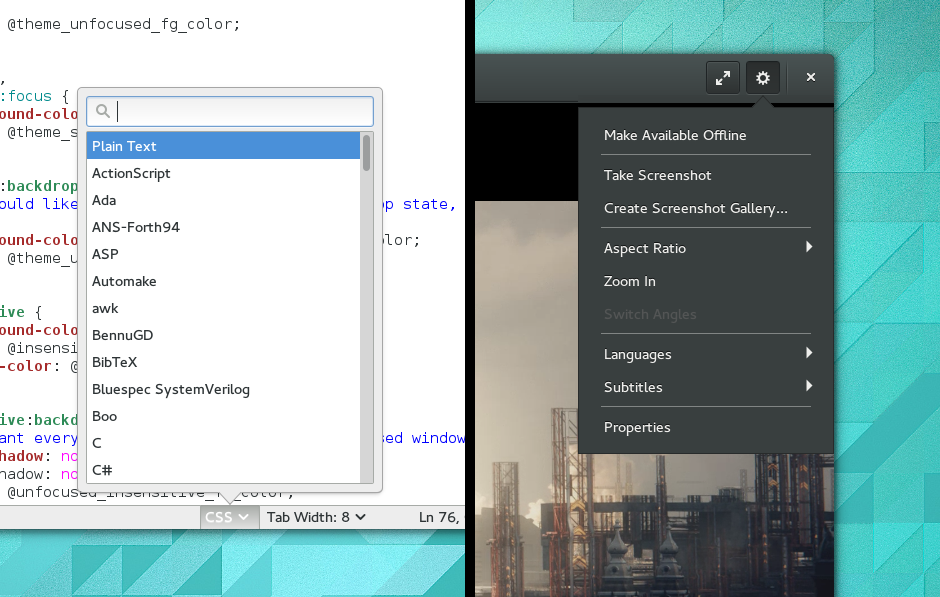 Gnome přináší nový prvek uživatelského rozhraní – rozbalovací dialogové okno. To v sobě umožňuje integrovat řadu ovládacích prvků.