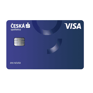 Debetní karta České spořitelny v designu Indigo.