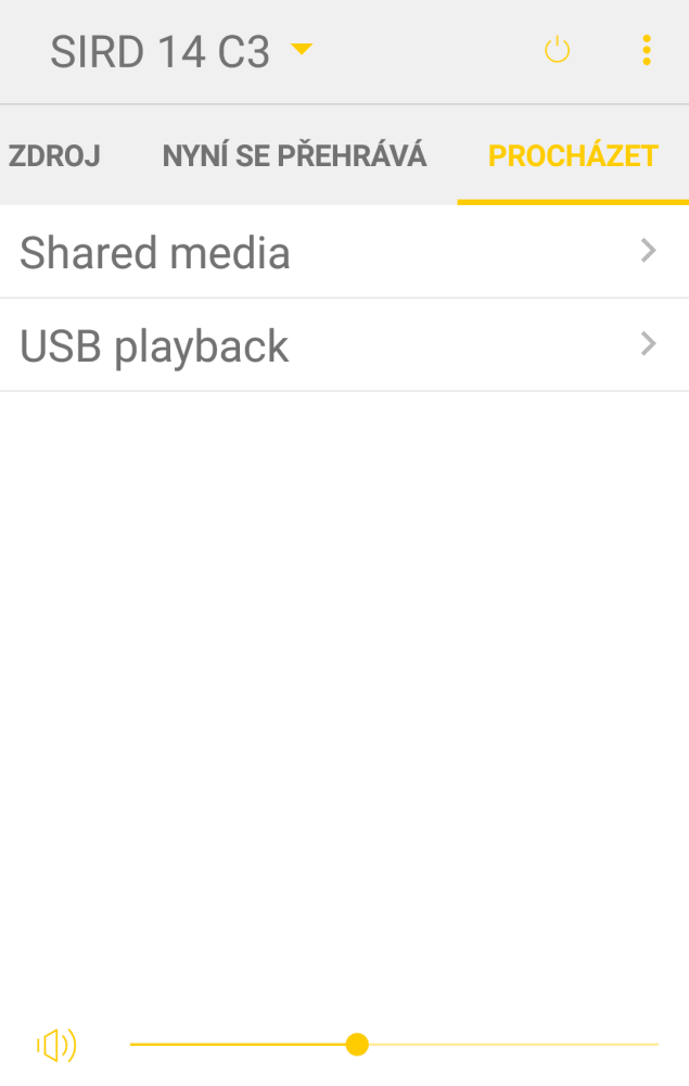 Přes první volbu se dostanete na přehrávání muziky z vaší domácí sítě. Třeba z počítače s Windows 10 (viz dále).