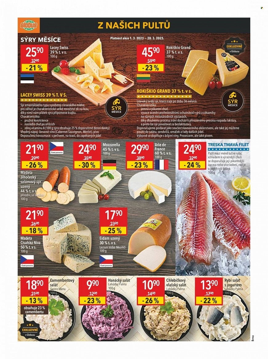 Mléčné a masové výrobky v letácích supermarketů