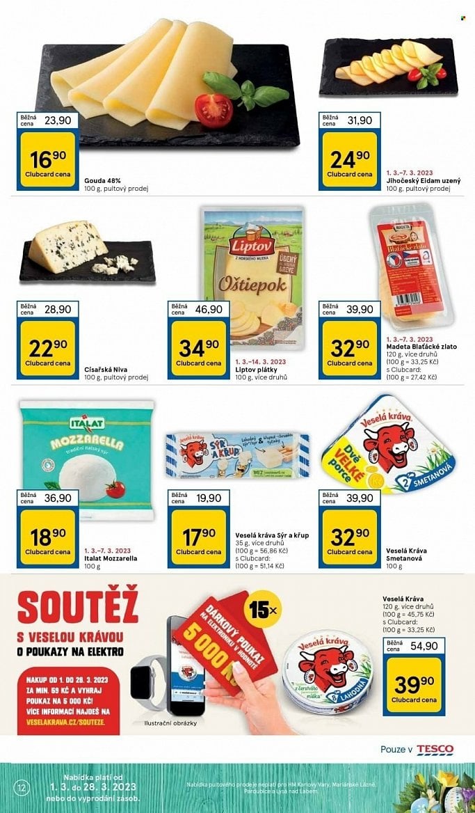 Mléčné a masové výrobky v letácích supermarketů