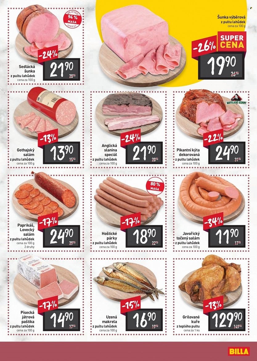 Mléčné a masové výrobky v letácích supermarketů