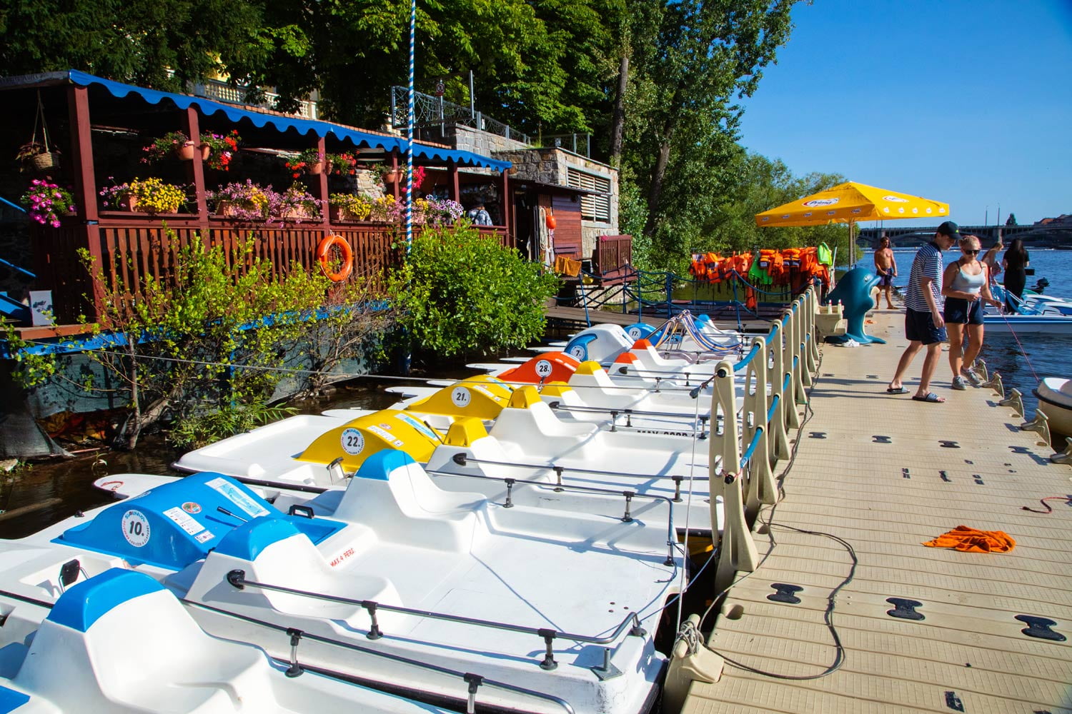 Šlapadla v Praze na Vltavě