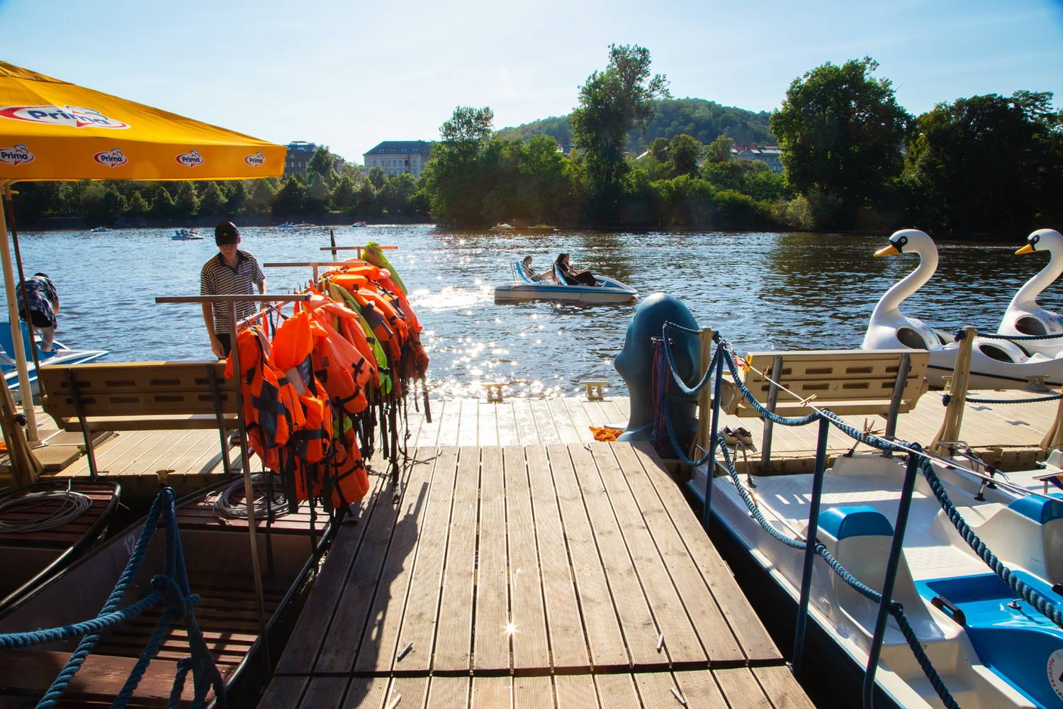 Šlapadla v Praze na Vltavě
