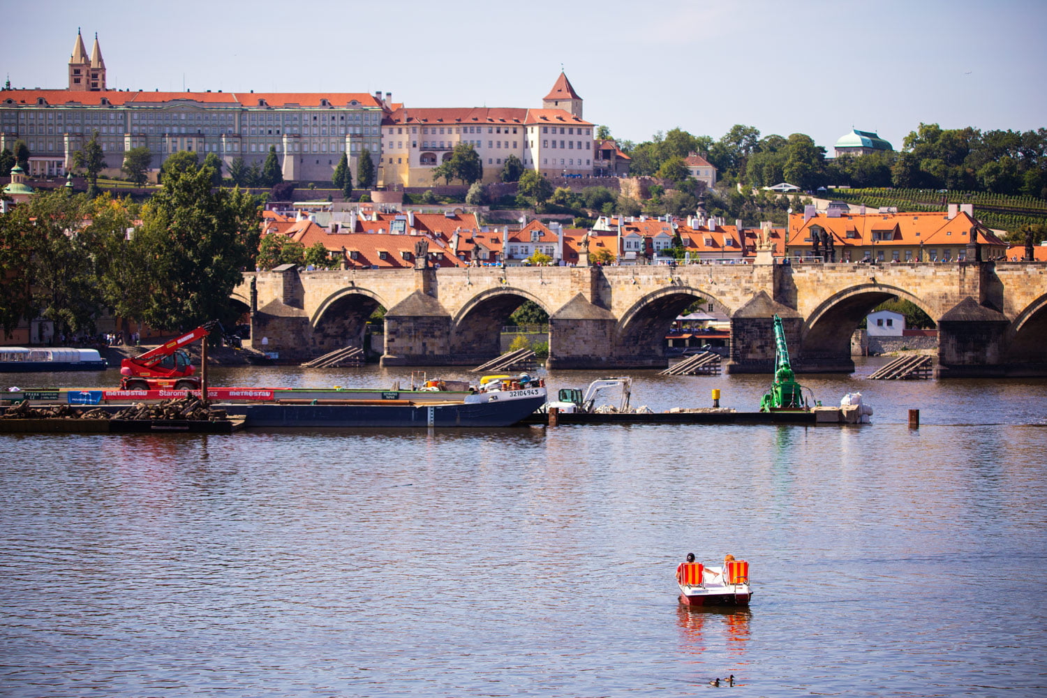 Šlapadla v Praze na Vltavě