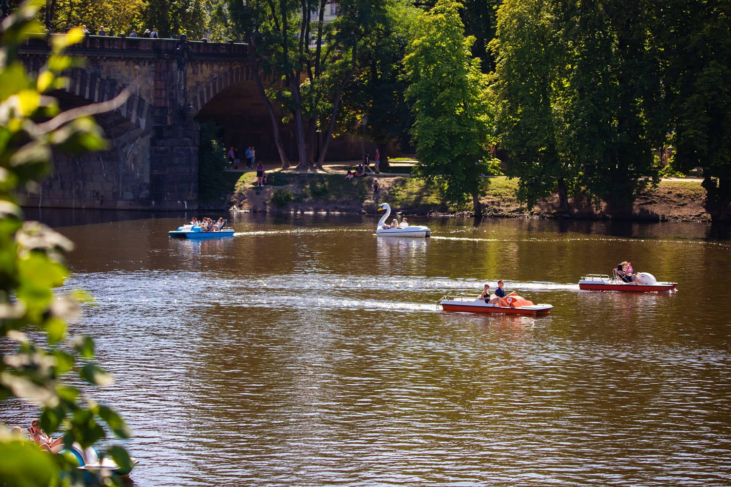 Šlapadla v Praze na Vltavě