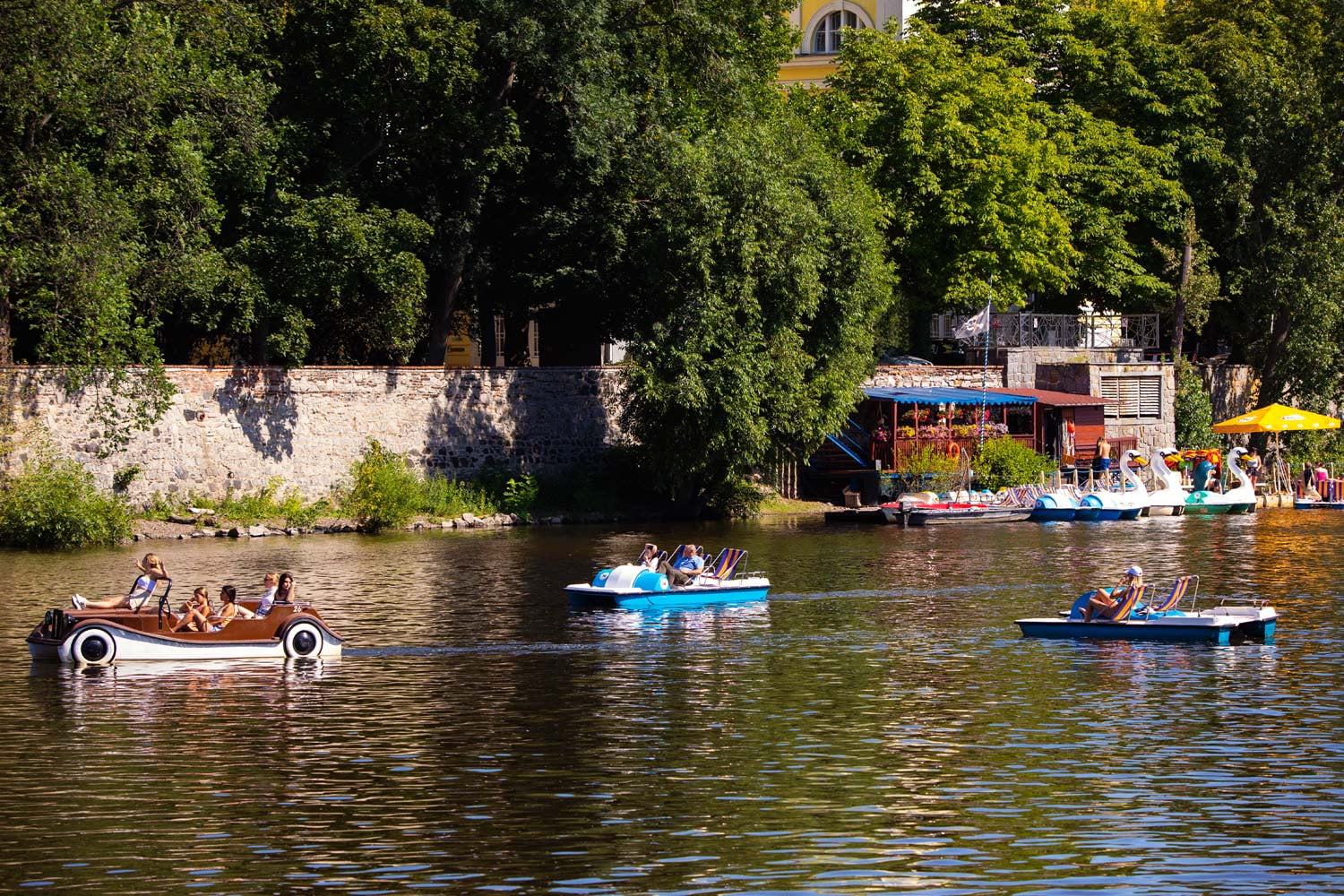 Šlapadla v Praze na Vltavě