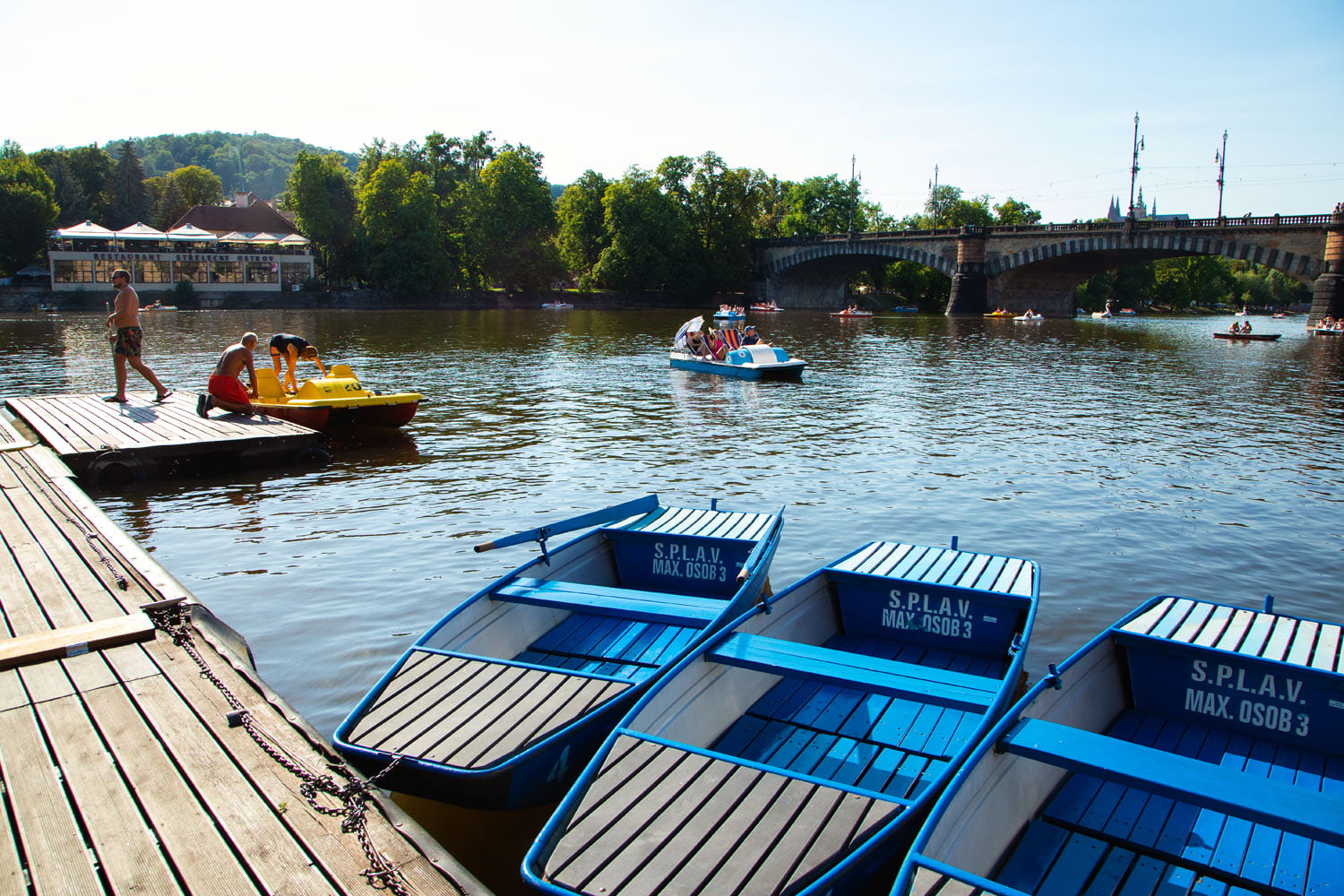 Šlapadla v Praze na Vltavě