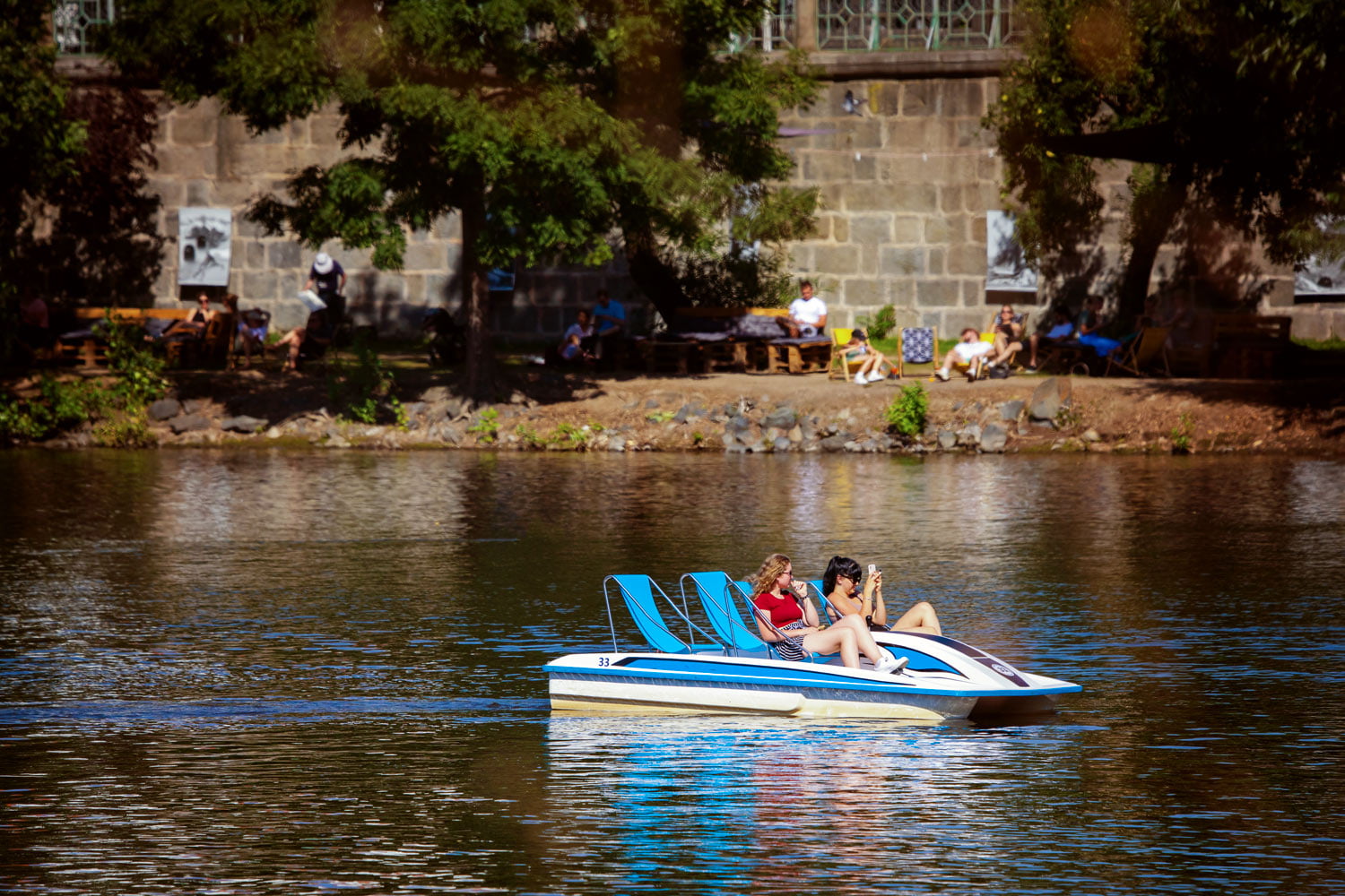 Šlapadla v Praze na Vltavě