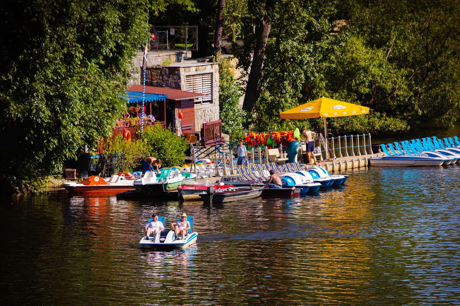 Šlapadla v Praze na Vltavě