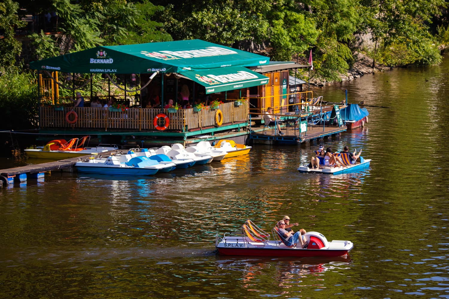 Šlapadla v Praze na Vltavě