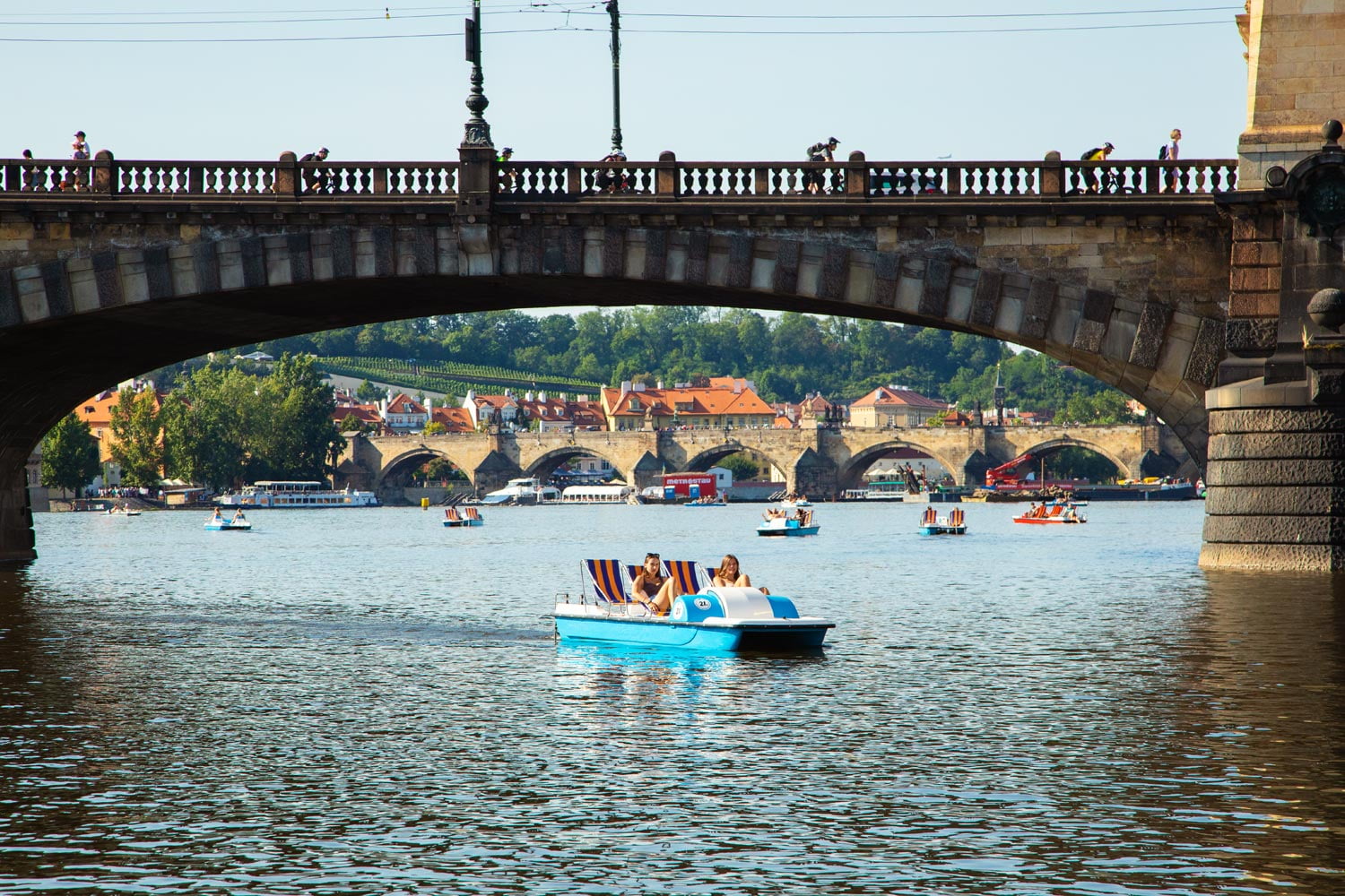 Šlapadla v Praze na Vltavě