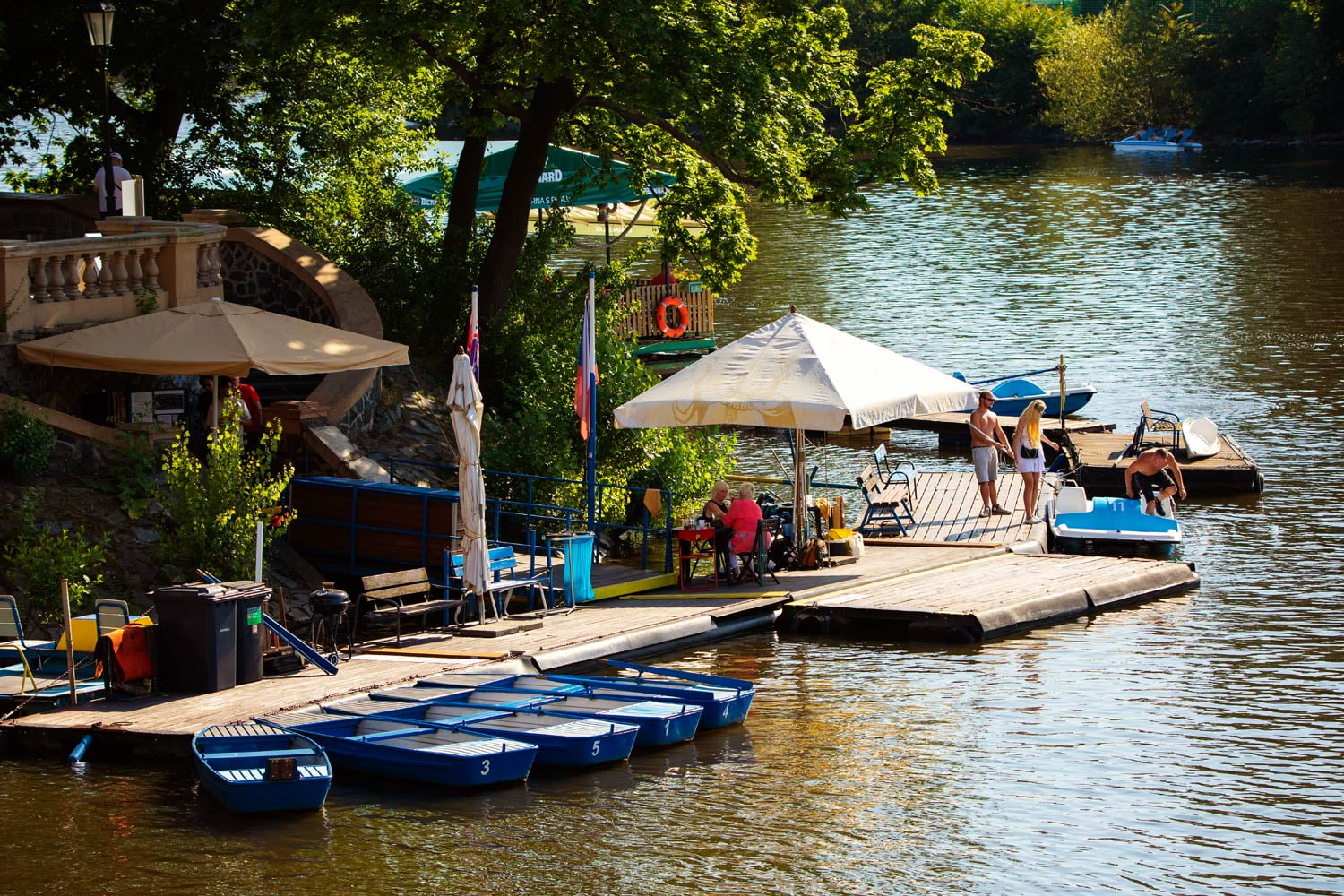 Šlapadla v Praze na Vltavě