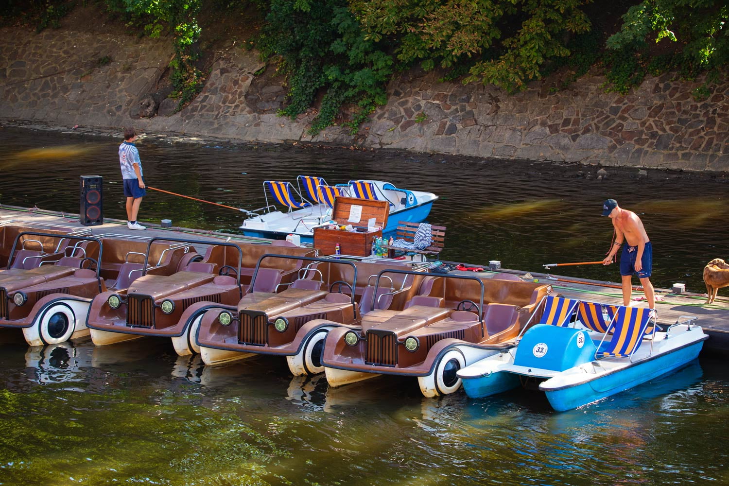 Šlapadla v Praze na Vltavě