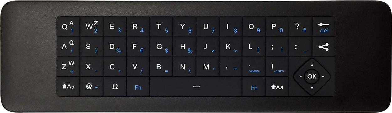 Druhá strana dálkového ovladače v plné parádě.