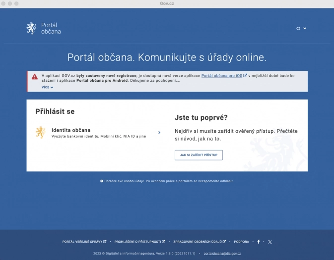 Autor: Dalibor Z. Chvátal Aplikaci Portál občana nainstalujete i do Macu, ale nebude funkční. Vázne to na ověření, které proběhne přes webový prohlížeč, ale nevrátí jeho výsledek už nevrátí zpět do aplikace. (17. 4. 2024)