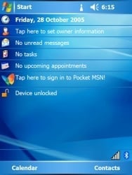 Screenshot Windows Mobile 5