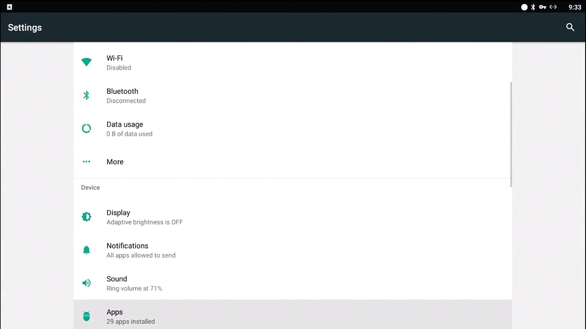 Grafické prostředí – Android 7