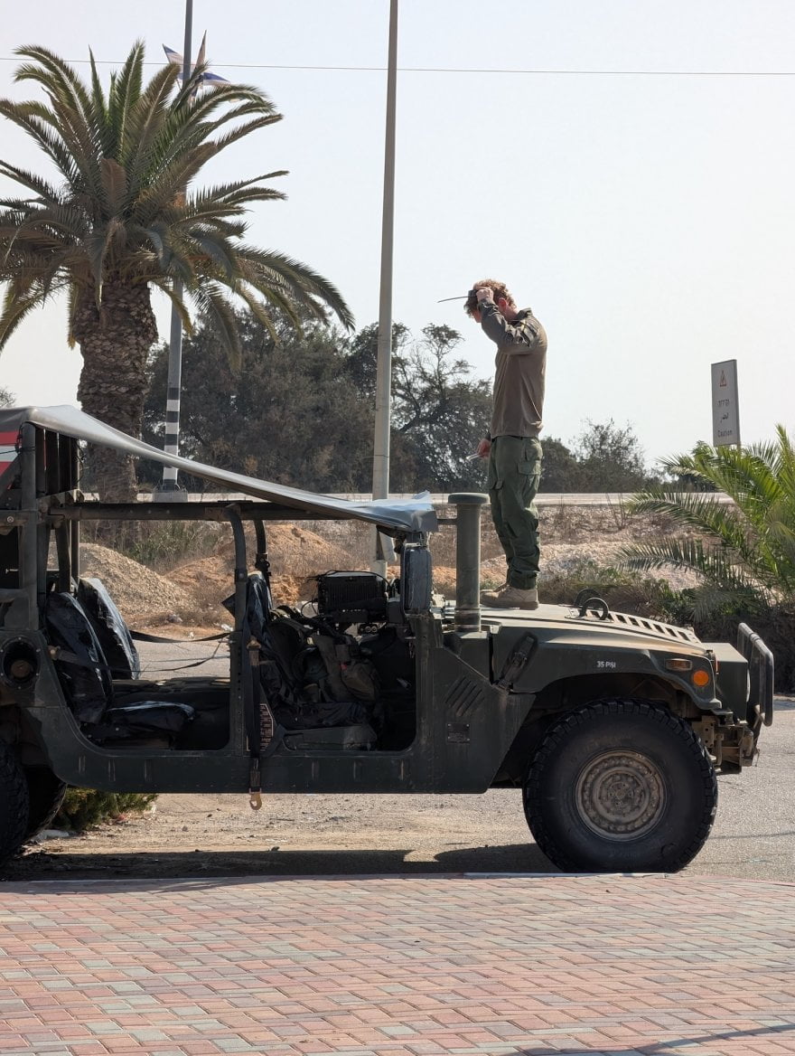 Izraelský voják nedaleko Pásma Gazmy