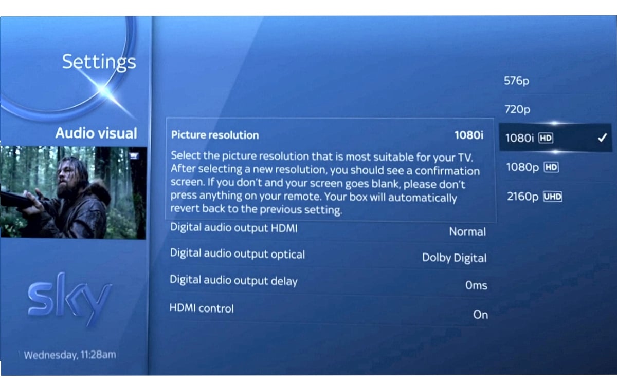 Když se vyskytne chyba detekce UHD