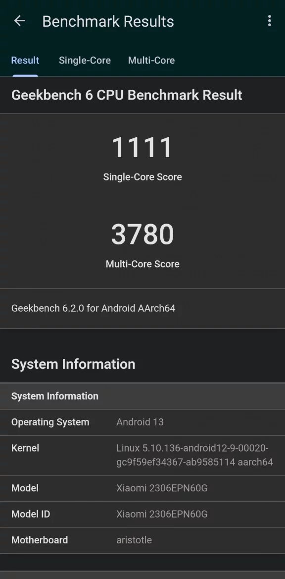 Geekbench 6