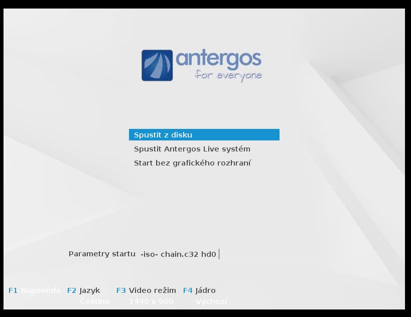 Antergos: instalátor Cnchi