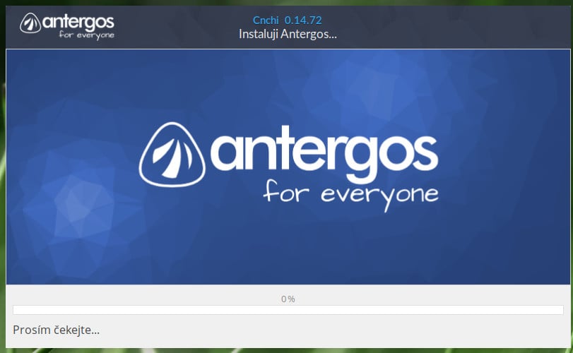 Antergos: instalátor Cnchi