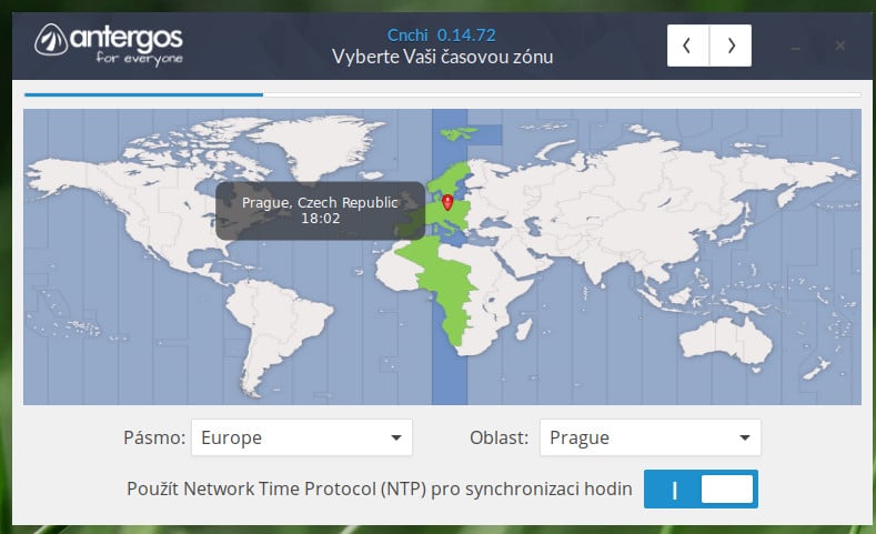 Antergos: instalátor Cnchi