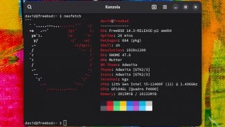 FreeBSD 14.3 s GNOME 47.8 na Intel Core +Nvidia Quadro