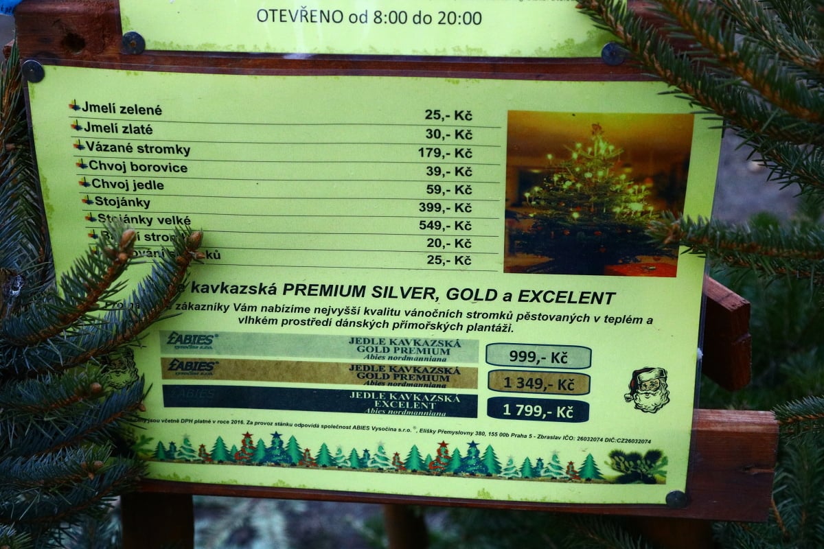 Prodej vánočních stromků