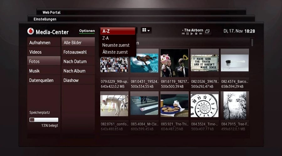 Media Center – správa fotografií