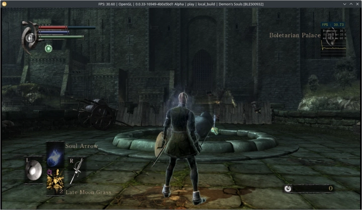 Demon’s Souls v RPCS3 na Asahi Linuxu