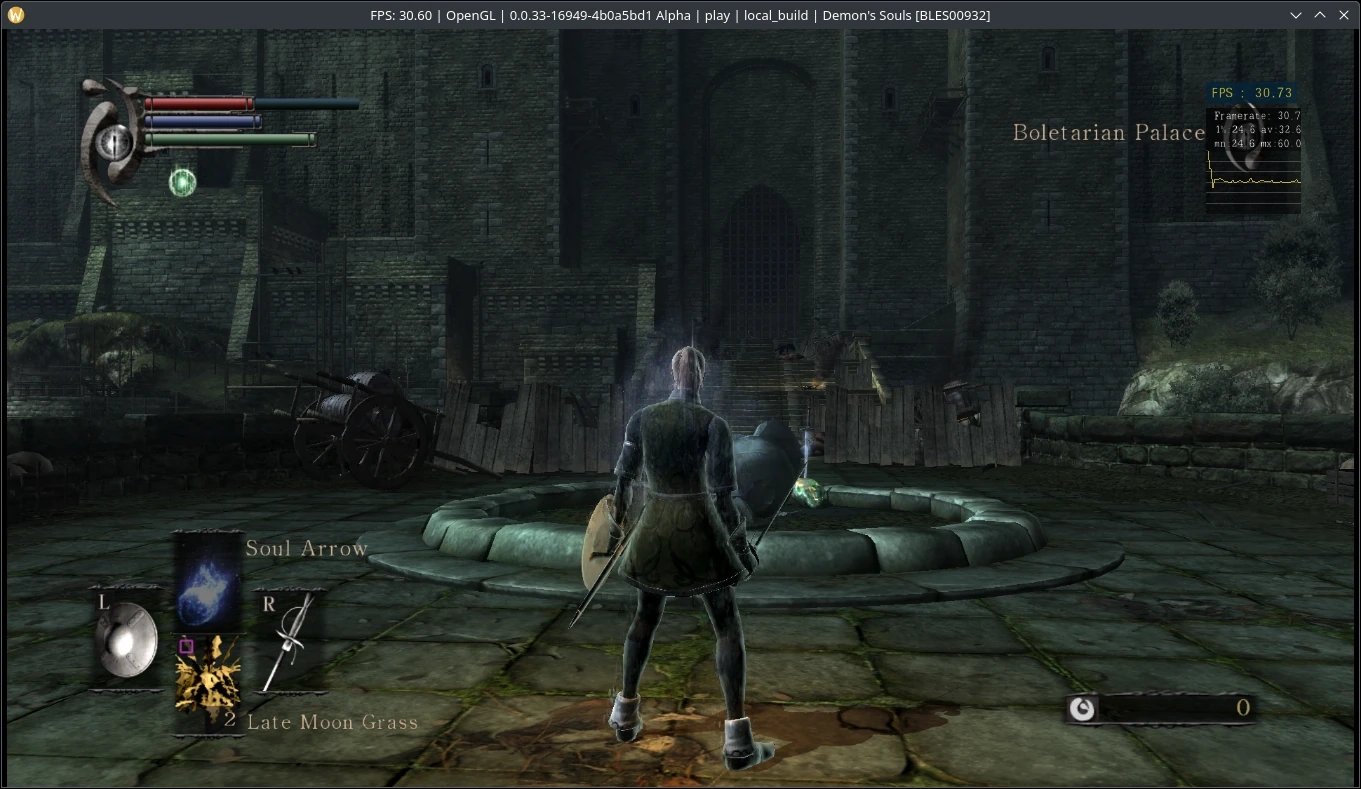 Demon’s Souls v RPCS3 na Asahi Linuxu
