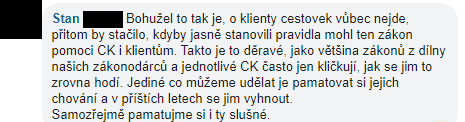 Lex Voucher versus klienti cestovních kanceláří