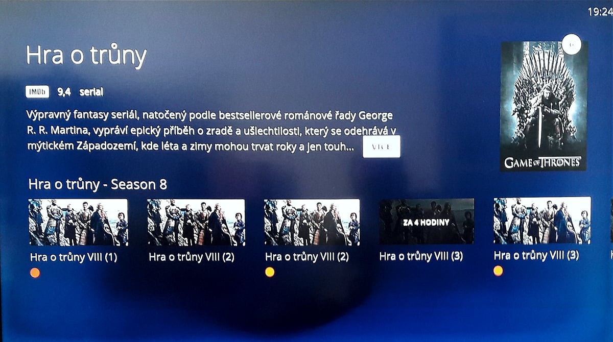 Zobrazení seriálových řad