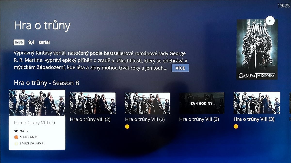 Zobrazení seriálových řad