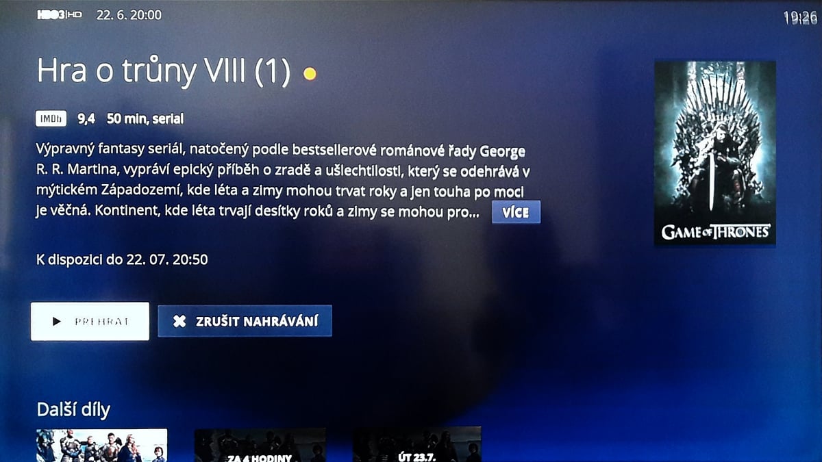 Zobrazení seriálových řad